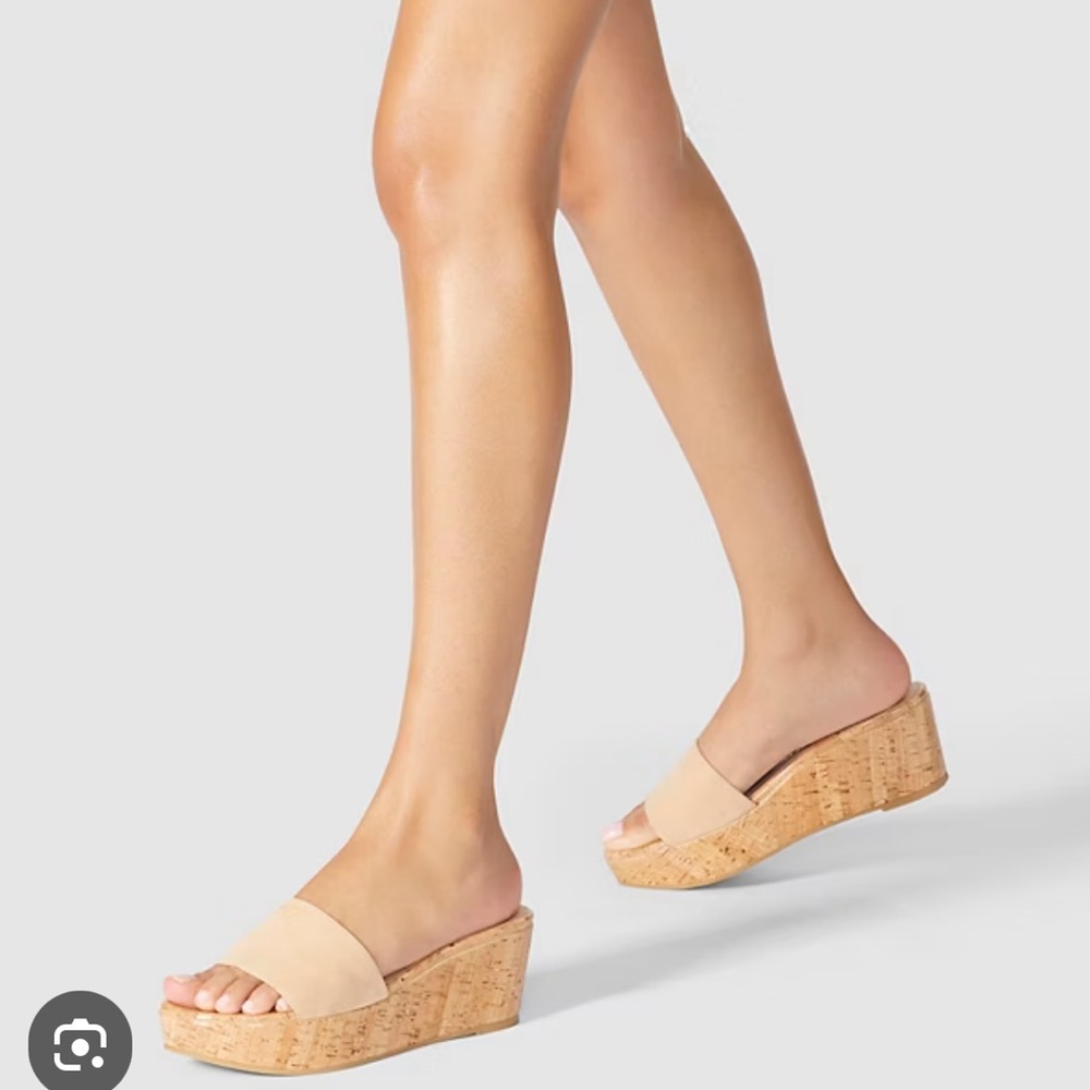 Stuart Weitzman NWT Summer Wedge platform slide sandal